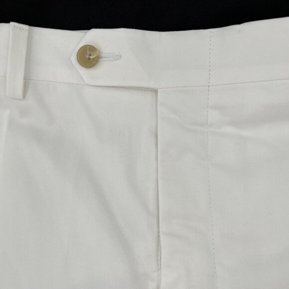 Maus & Hoffman Chino Shorts Men's Size 38 White Pockets Flat front - Picture 4 of 10